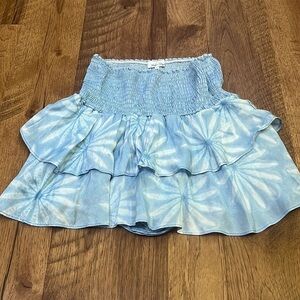 Rays for Days Girl’s Blue Tie Dye Skirt Size XS